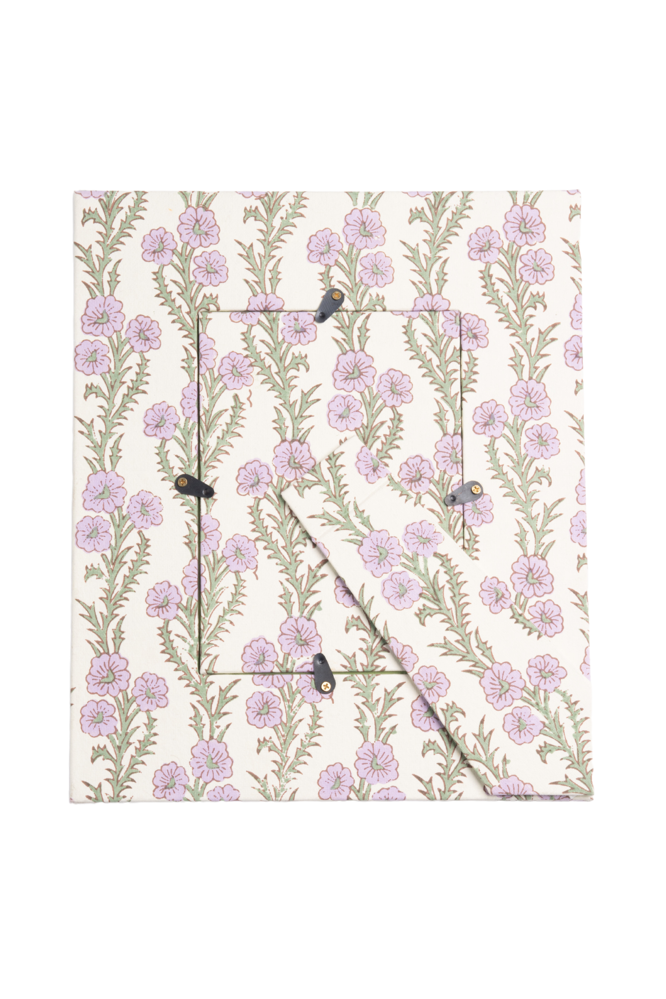 Forget me not purple large wall picture frame 5x7 with floral pattern