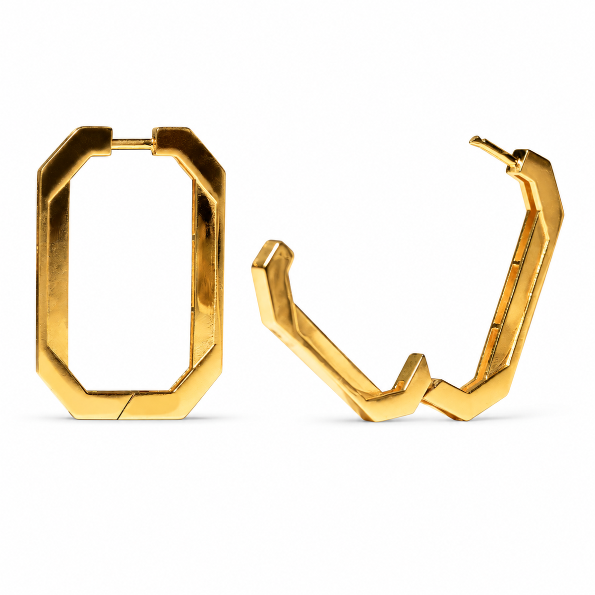 Tall Geo Hoops