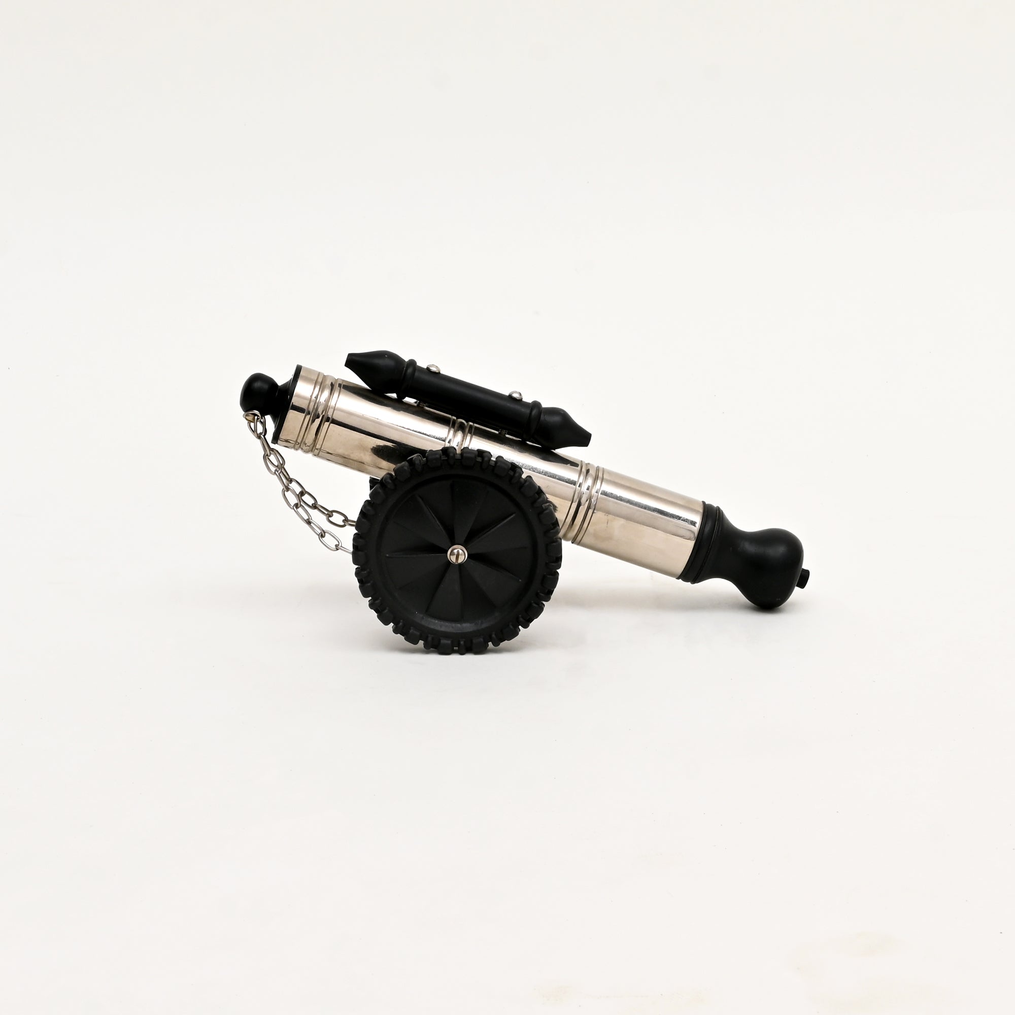 Antique-Style Cannon Sculpture – Vintage Decorative Accent for Tabletop-12x7x5.75"