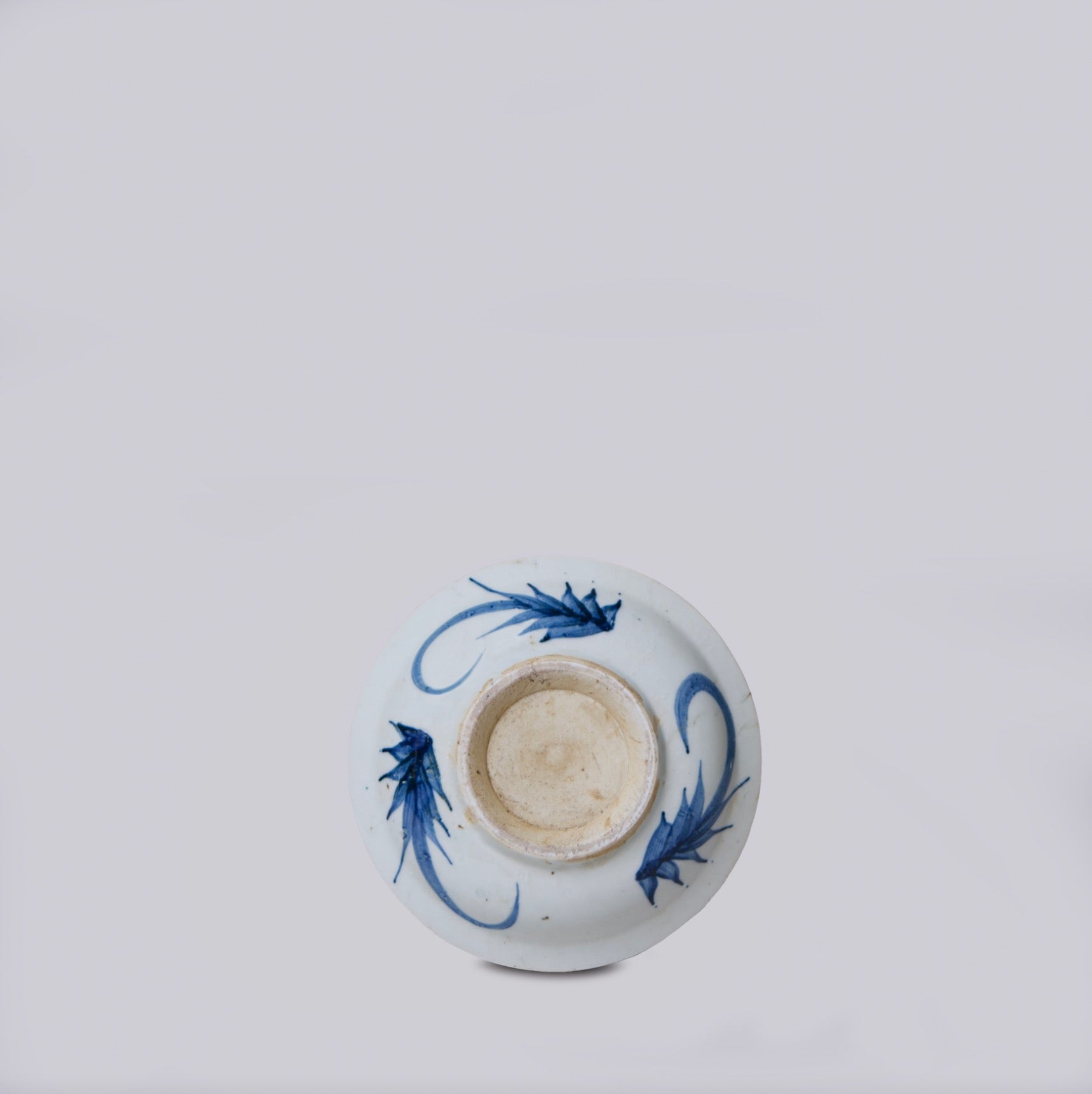 Small Porcelain Auspicious Couplet Dish - Thumbnail 3