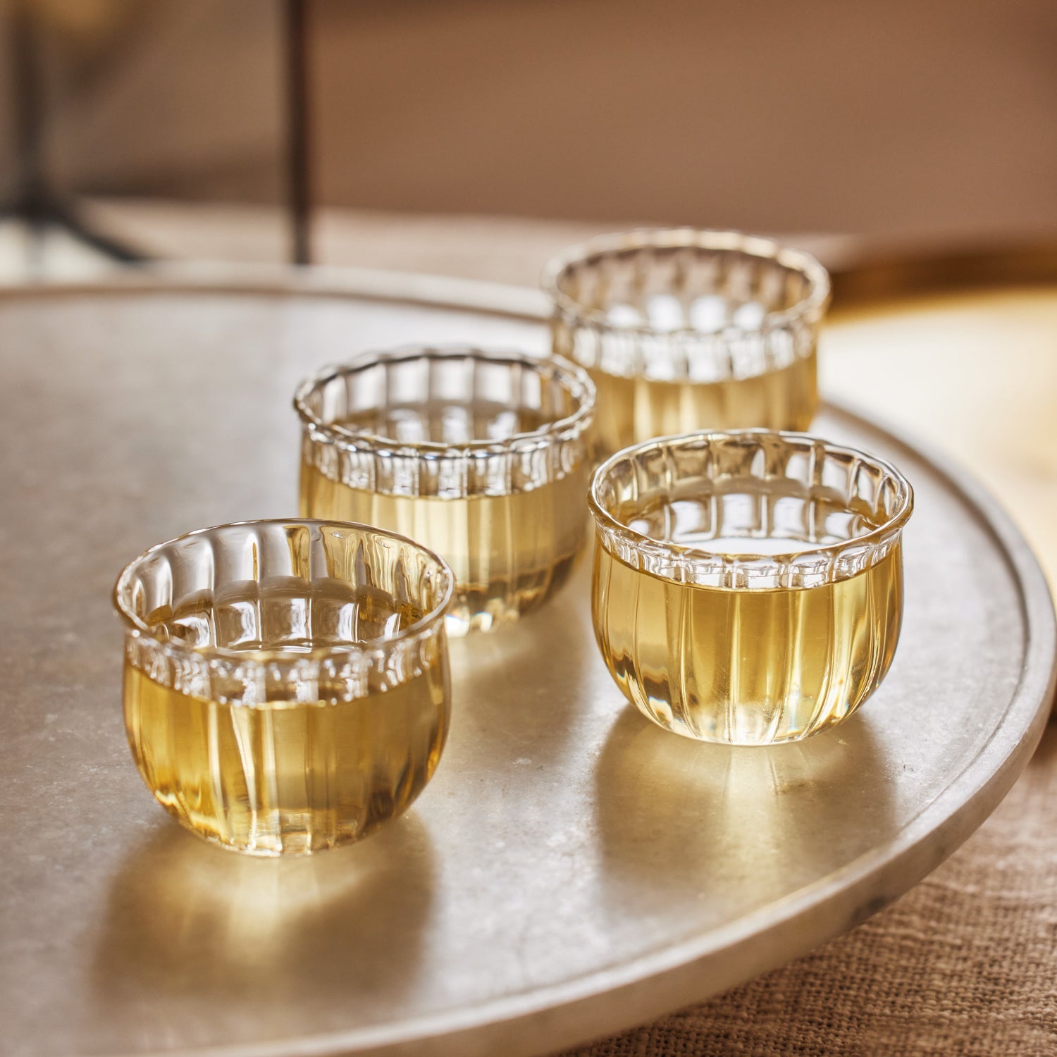 Kira Small Glass Cups - set of 4 - Thumbnail 3