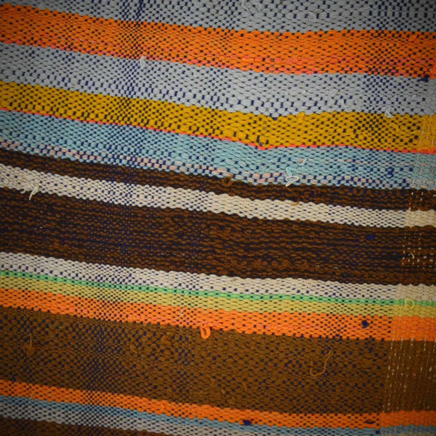 Upcycled Brown Textile Pillow - Apartment F