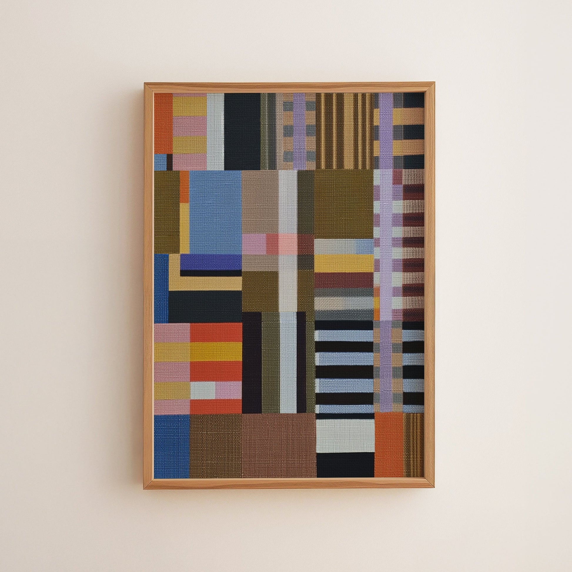 Woven Perspectives No. 02 — Geometric Abstract Art Print