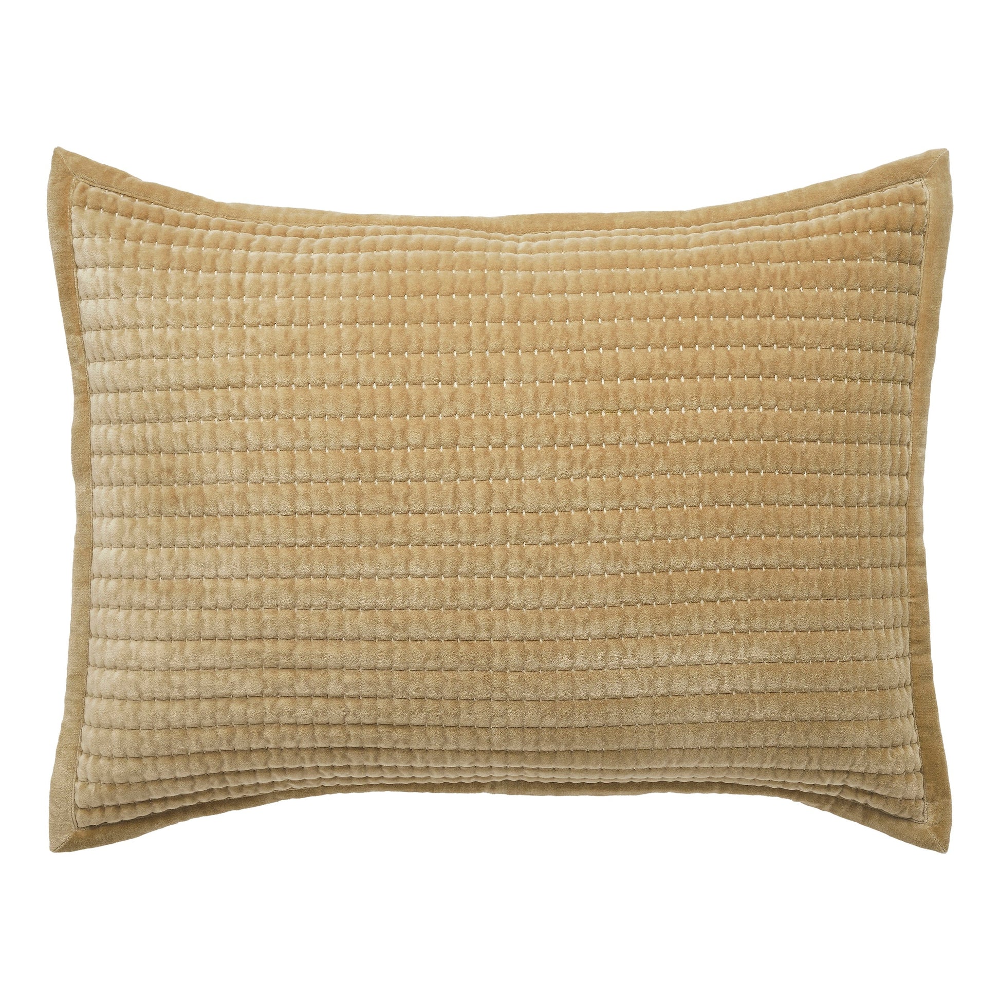 SS-267-2026_1|Soft beige quilted coverlet sham, perfect for luxurious bedding sets, adding warmth and style to any bedroom decor.