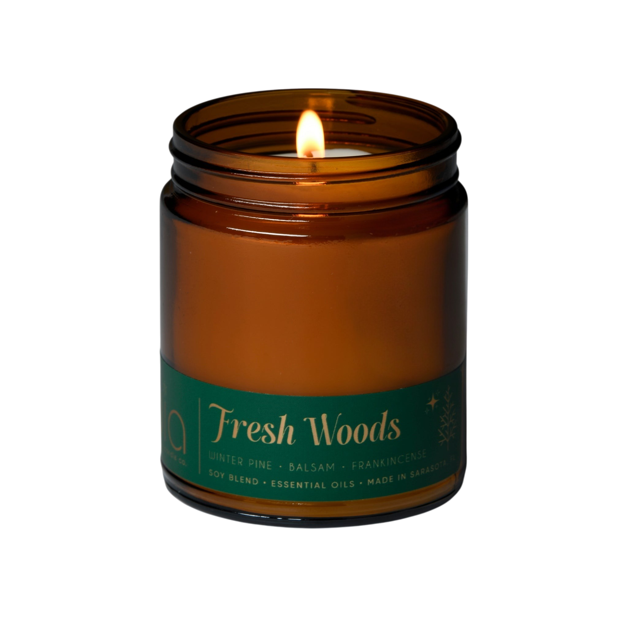 Fresh Woods Holiday Soy Blend Candle — Christmas Tree, Pine & Balsam