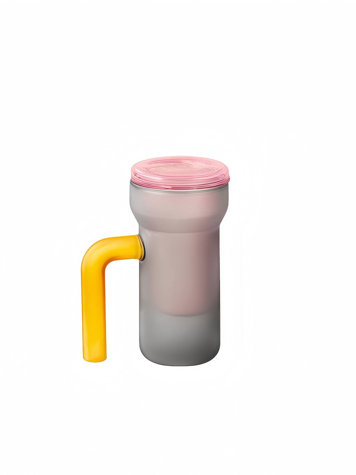 Color Play Lidded Glass Tea Infuser Mug – Cute Dopamine Loose Leaf Tea Cup for the Office, Dishwasher Safe -Mugs- Color Play Lidded Glass Tea Infuser Mug -gray - INSPECIAL HOME