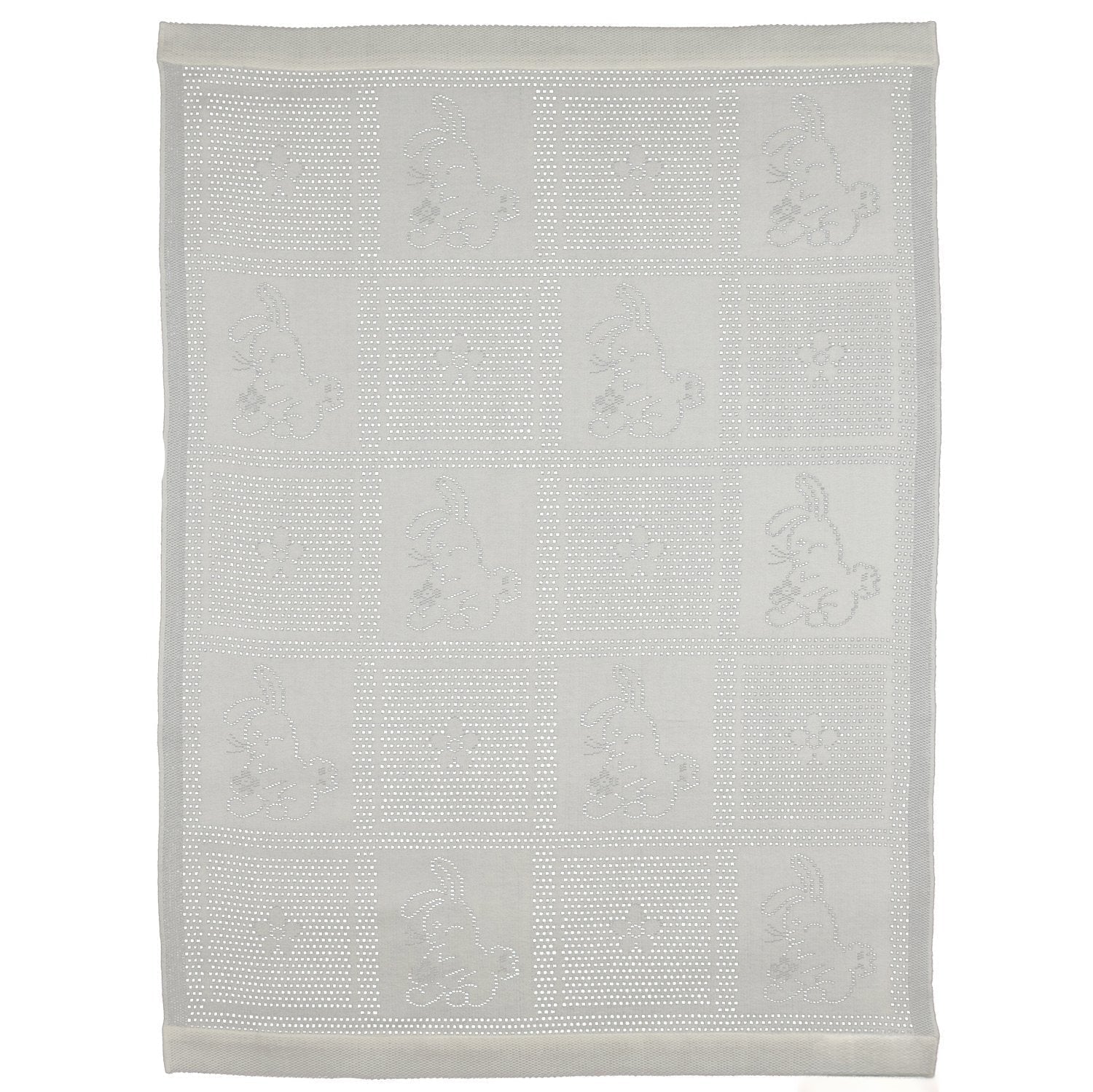 Southampton Home Lace Weave Bunny Baby Blanket ~ Ivory ~-Gifts-[bar code]-Prince of Scots
