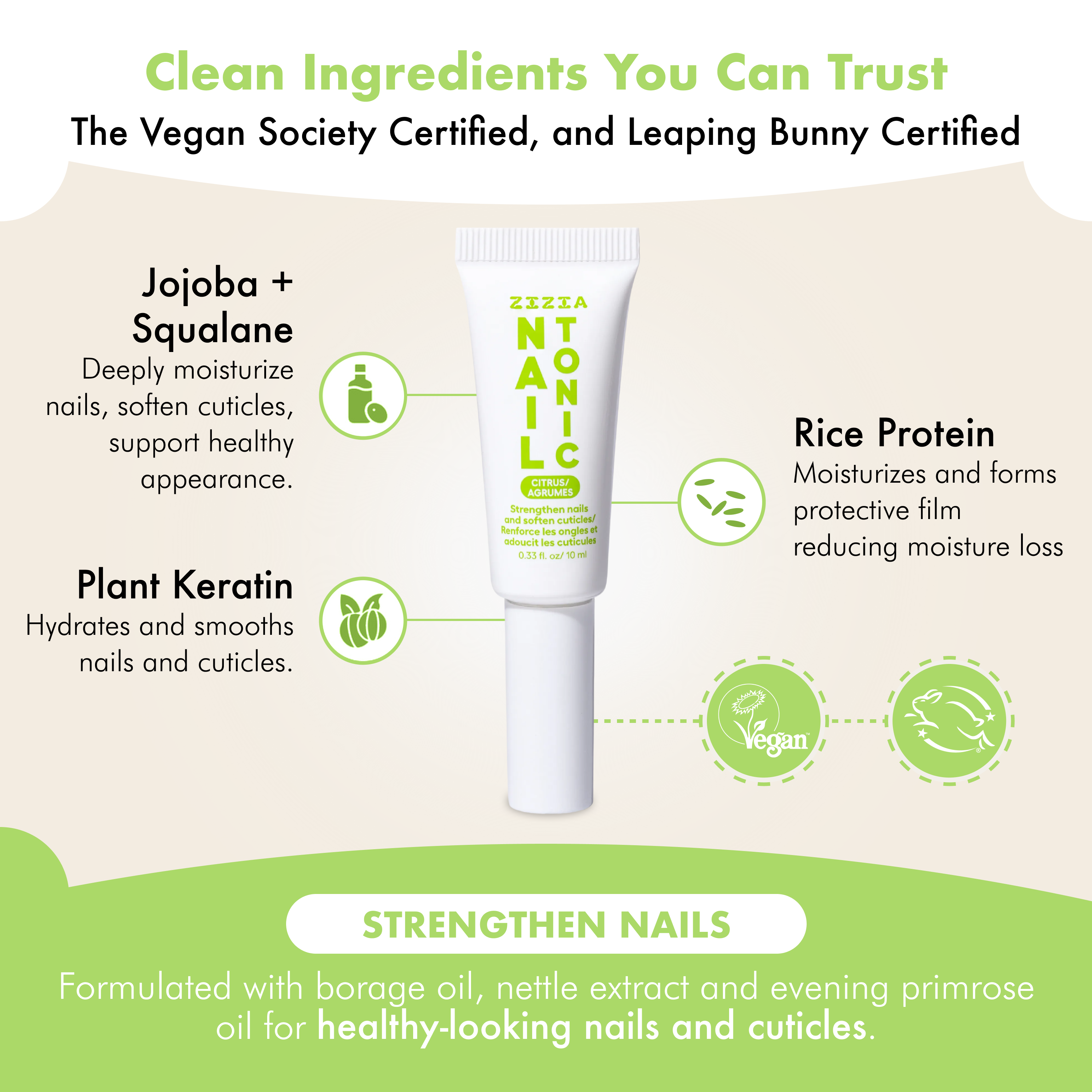 Nail Tonic Trio (Unscented, Citrus + Forest)