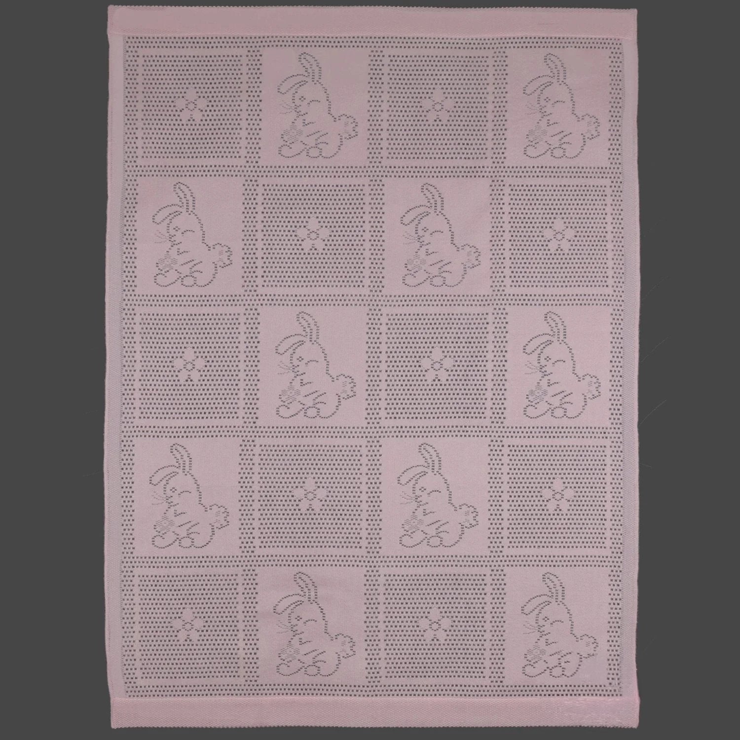 Southampton Home Lace Weave Bunny Baby Blanket ~ Pink ~-Gifts-[bar code]-Prince of Scots