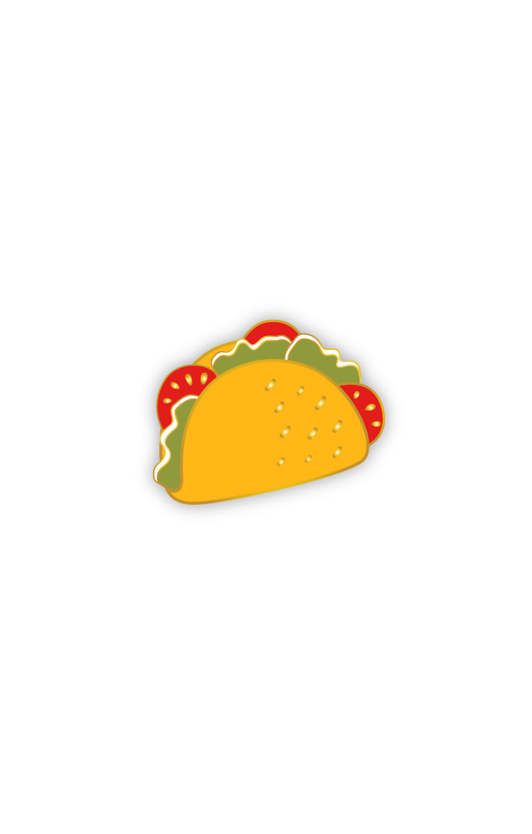 Enamel taco pin