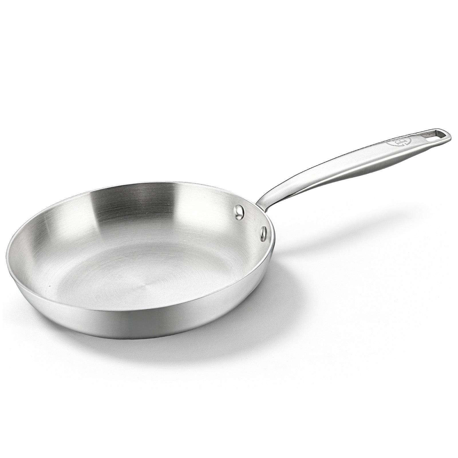 BE | LIVING - Essential Series - 8” / 20 cm Frying Pan - Triply Stainless Steel