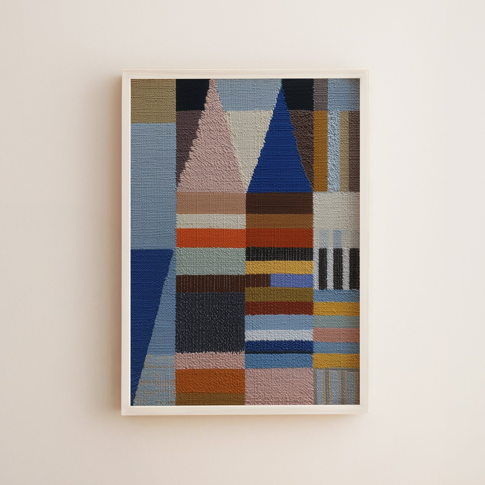 Woven Perspectives No. 04 — Geometric Abstract Art Print