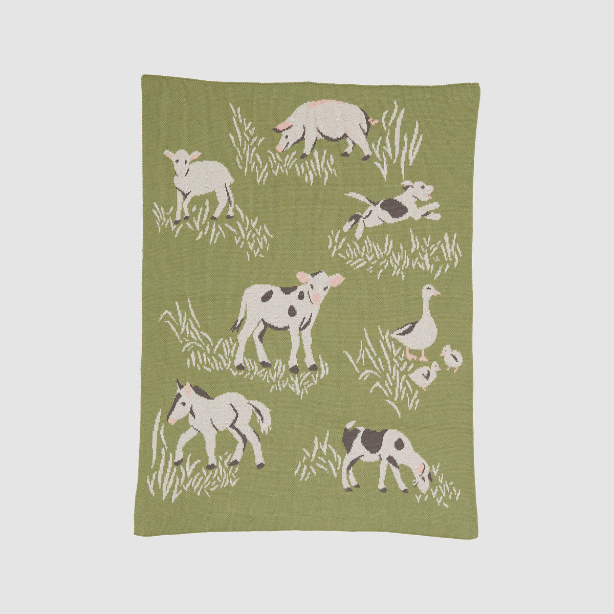 In2Green Eco Baby Throws Baby Cotton Knit Blanket - Farm 601570192951 BB02BFA1