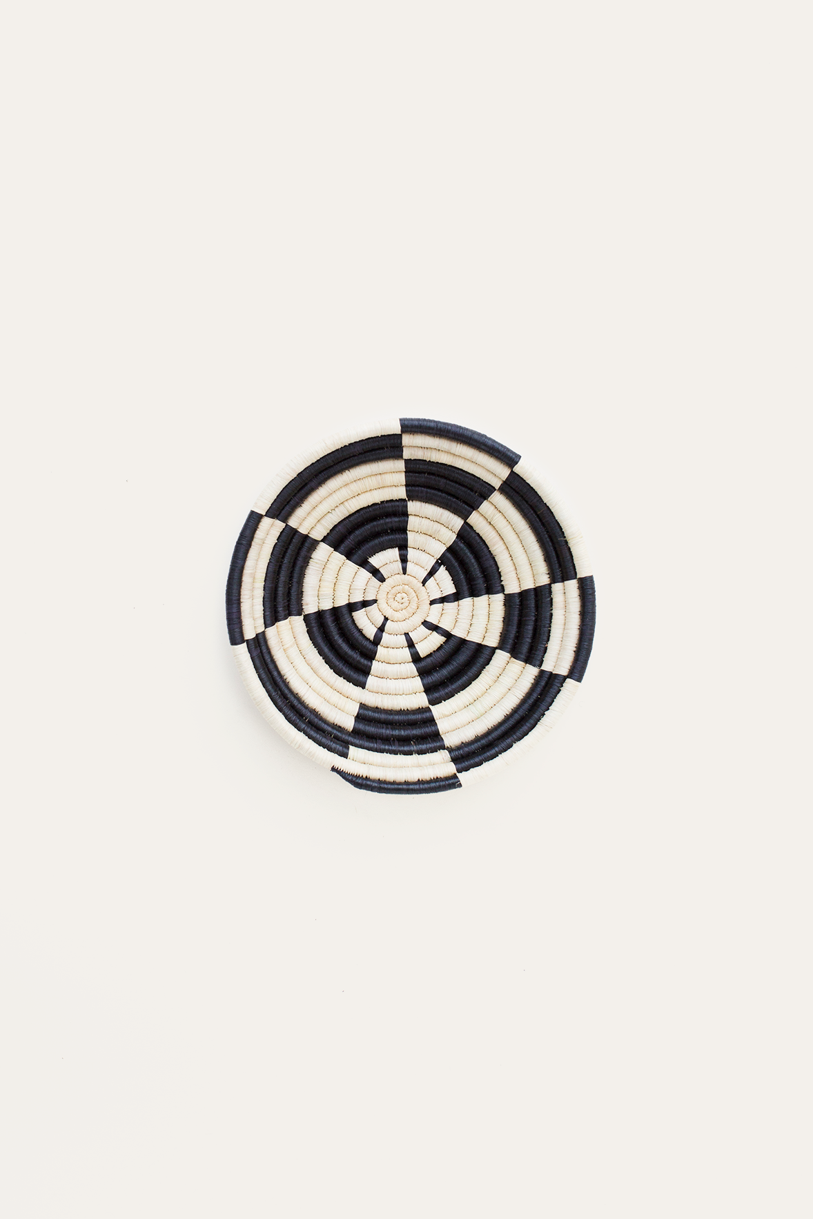 Mini Geo Raffia Plateau