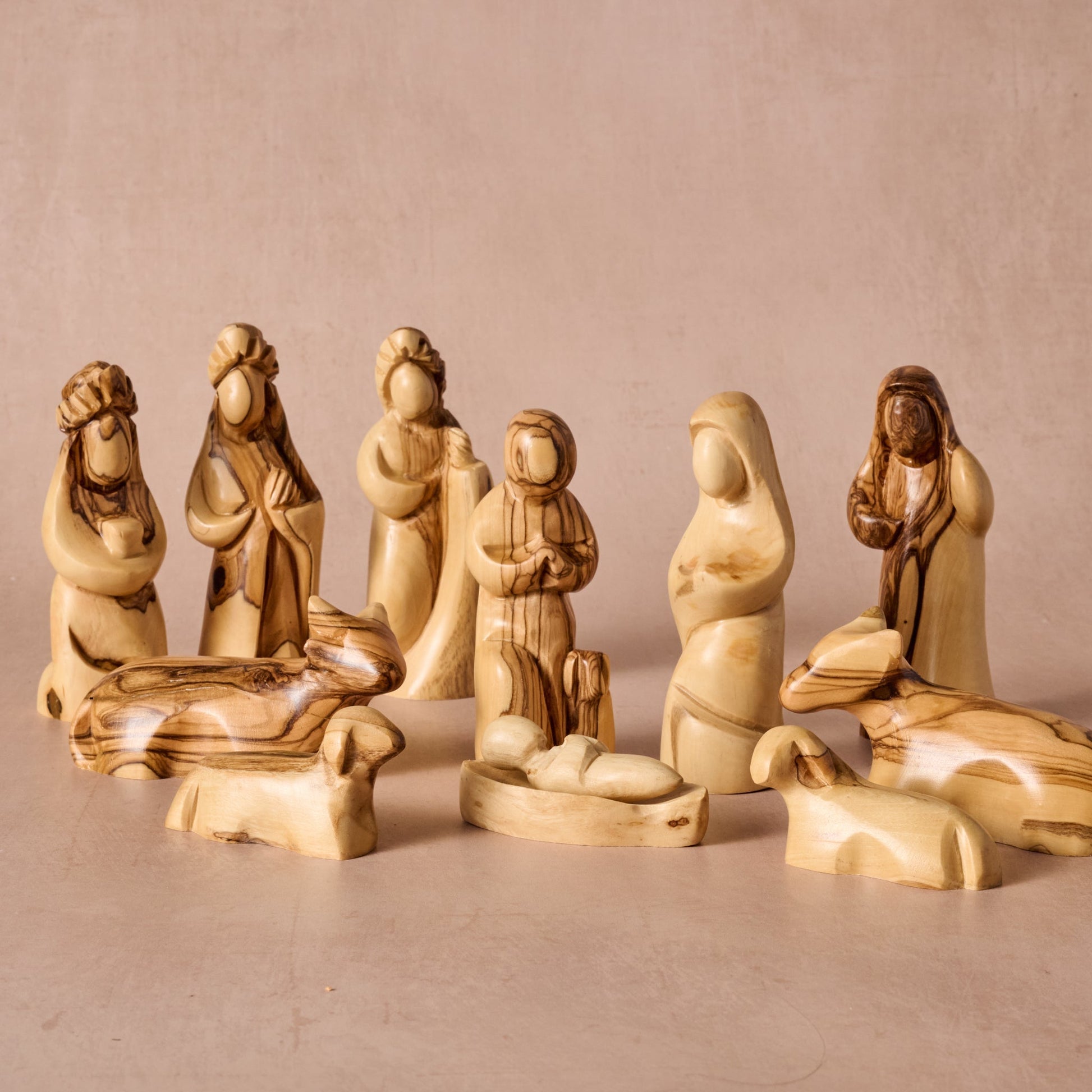 Carved Olive Wood Nativity - Ten Thousand Villages