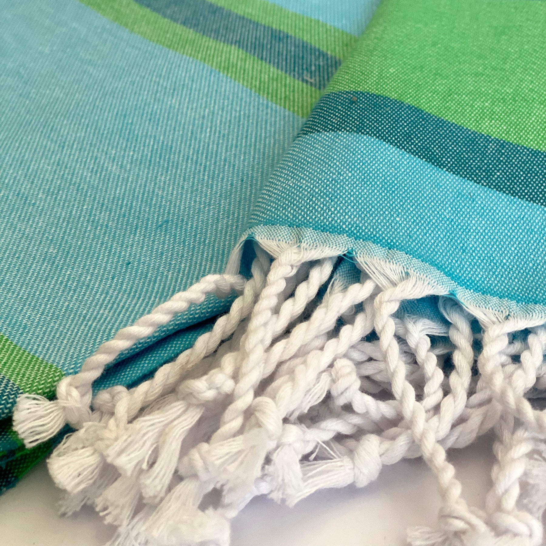 Samara Striped Sustainable Turkish Towel - Thumbnail 4