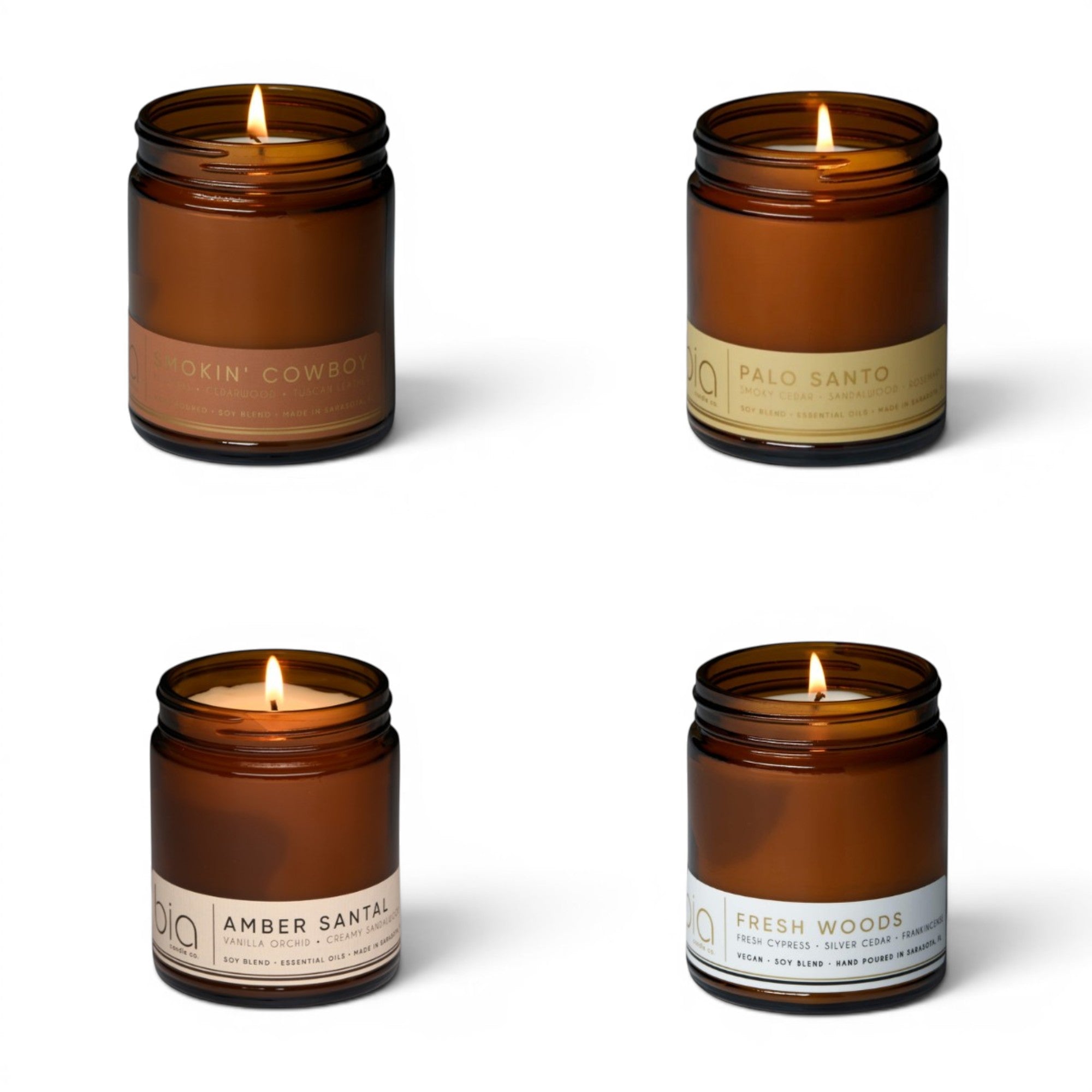 S/4 Scents for Men Candle Bundle