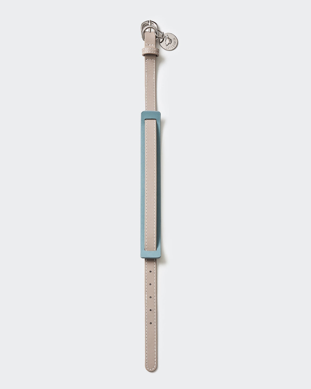 The Ornata Leather Dog Collar | Stormy Teal