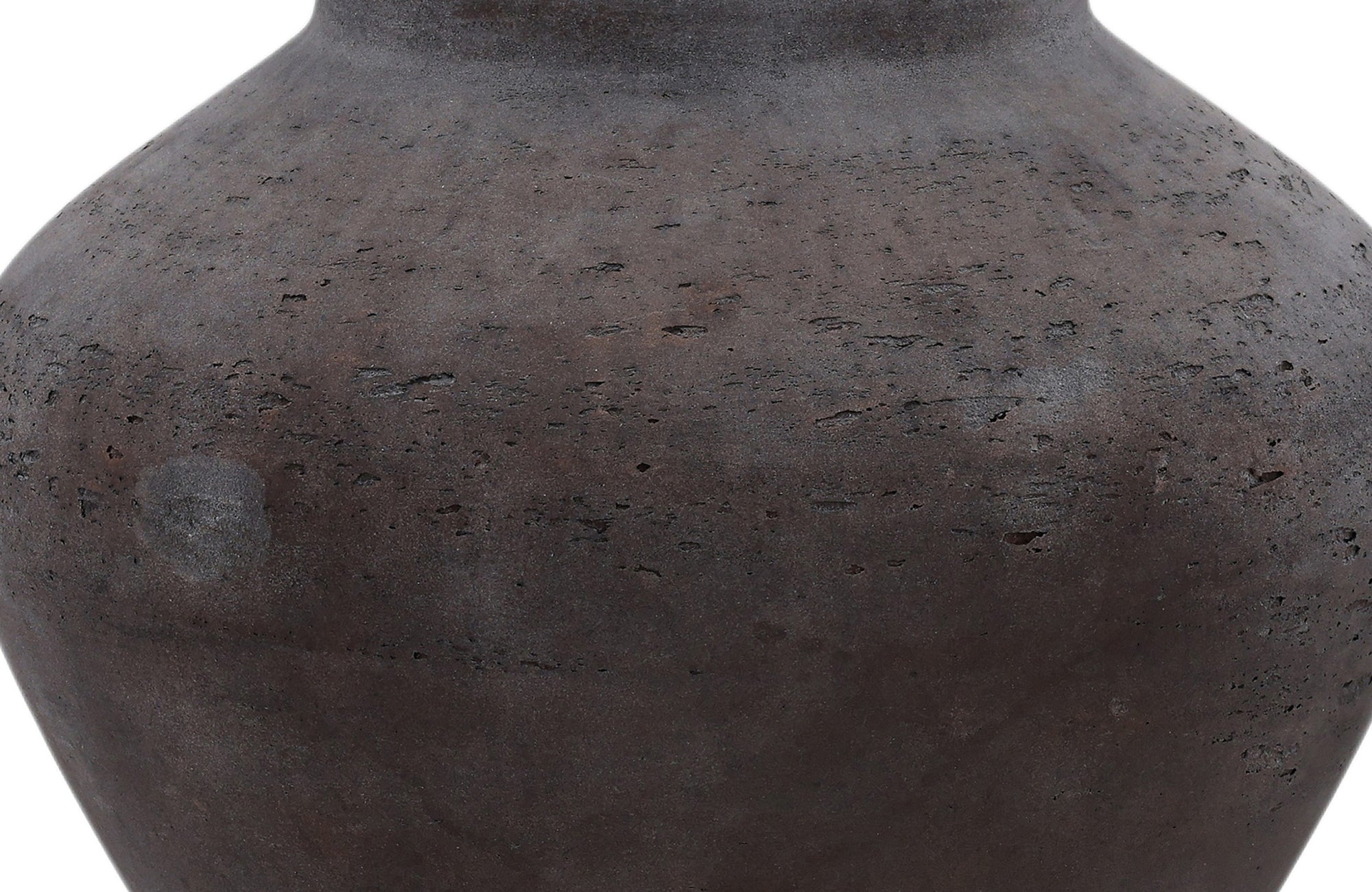 Selene Cement Outdoor Vase - Medium - Brown