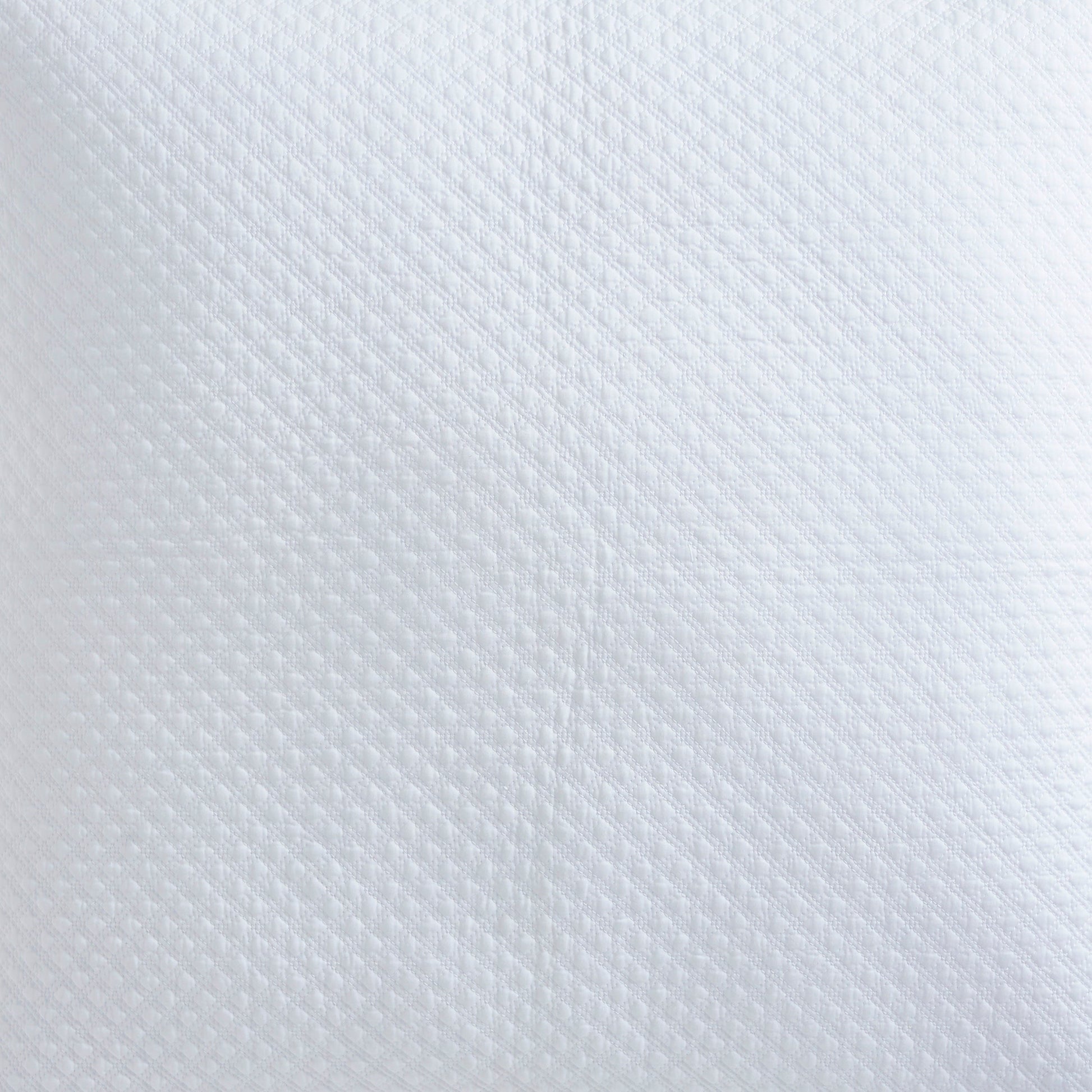 ES-200-2626_2|Classic white coverlet with elegant diamond waffle quilting, creating a timeless textured appeal for a comfortable bed.