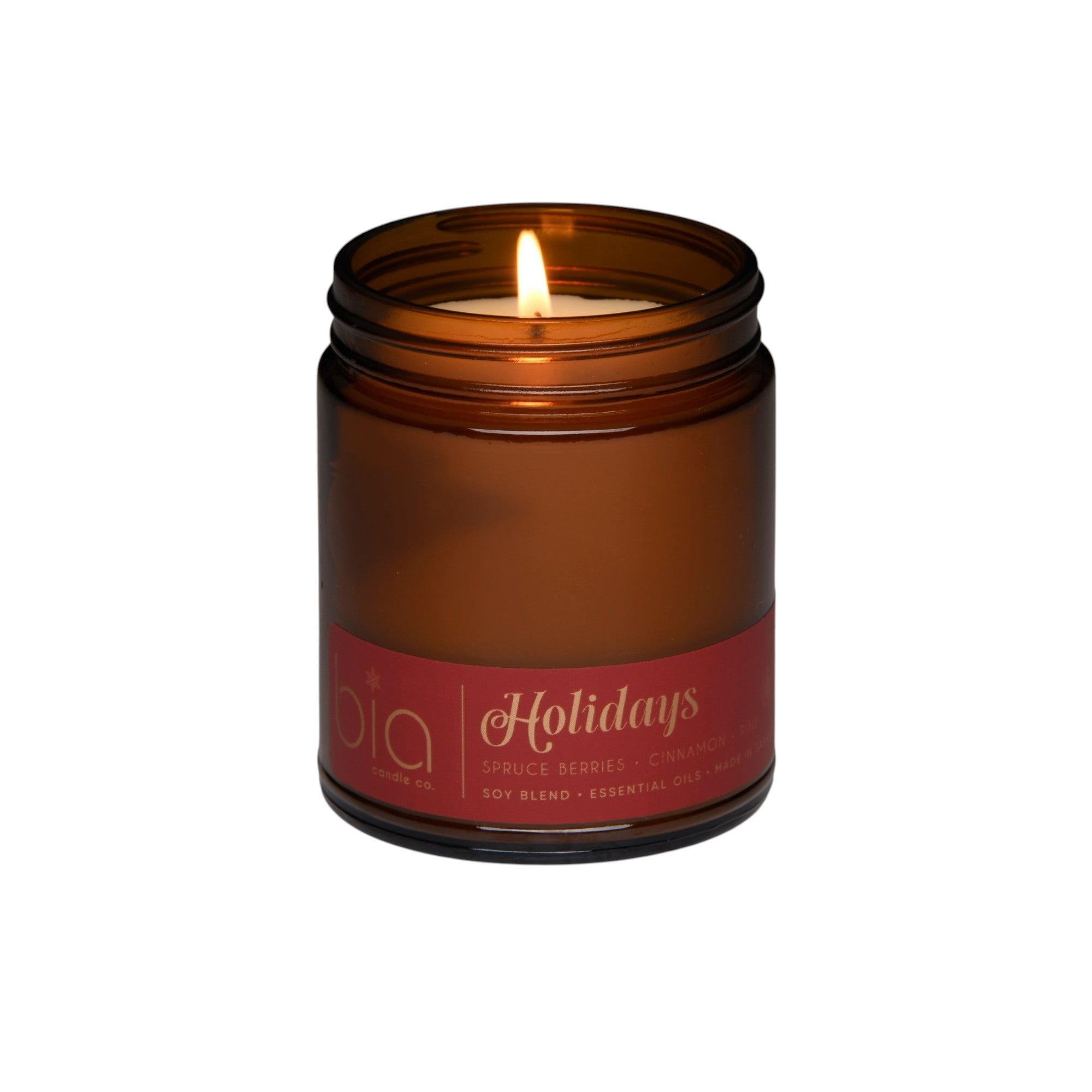 Holidays Christmas Soy Blend Candle — Orange Peel, Cinnamon & Vanilla