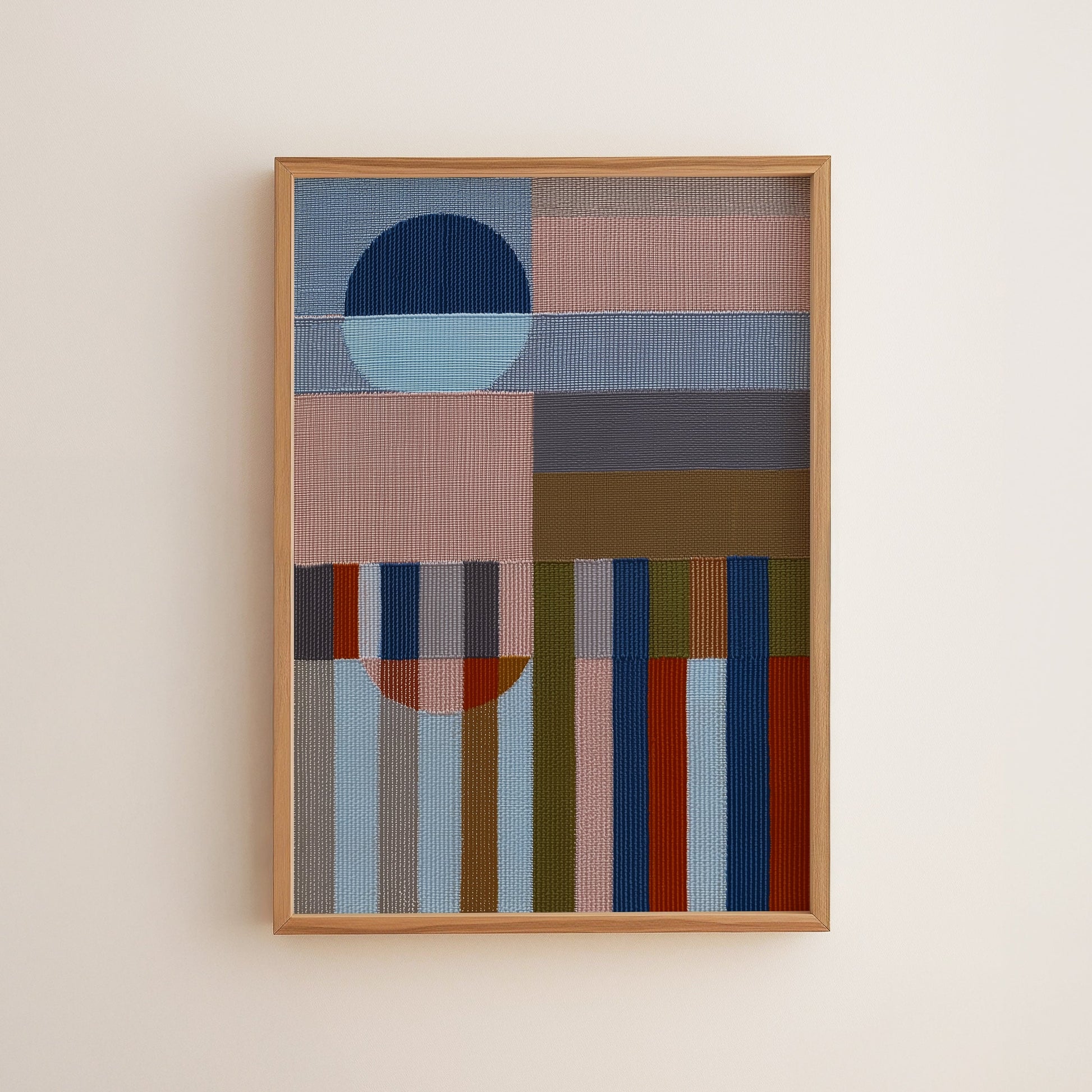 Woven Perspectives No. 06 — Geometric Abstract Art Print