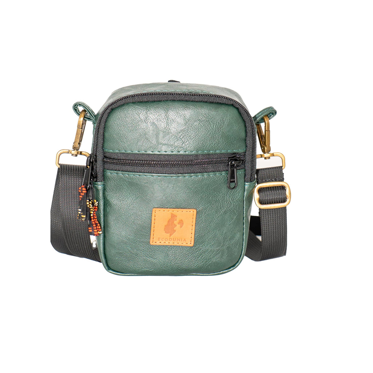 Rozi Vegan Leather Crossbody Bag 1L #color_forest-green