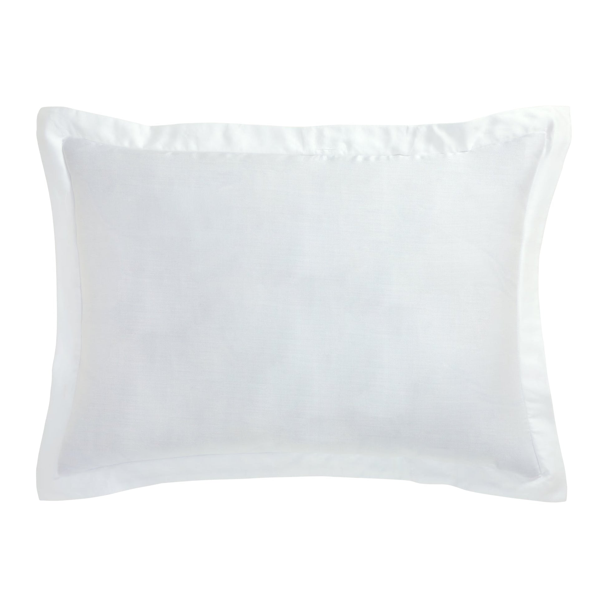 SS-045-2026_1|White duvet cover with a wide, elegant ruffled edge design, adding a luxurious and inviting touch to your bed.