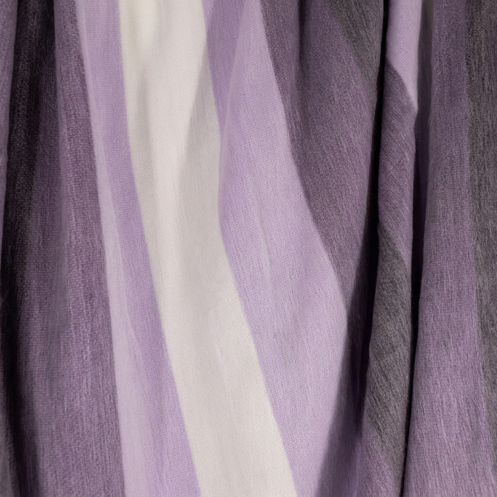 Purple, Lavender & Cream handwoven alpaca throw blanket, Nawi Collection, made in Ecuador