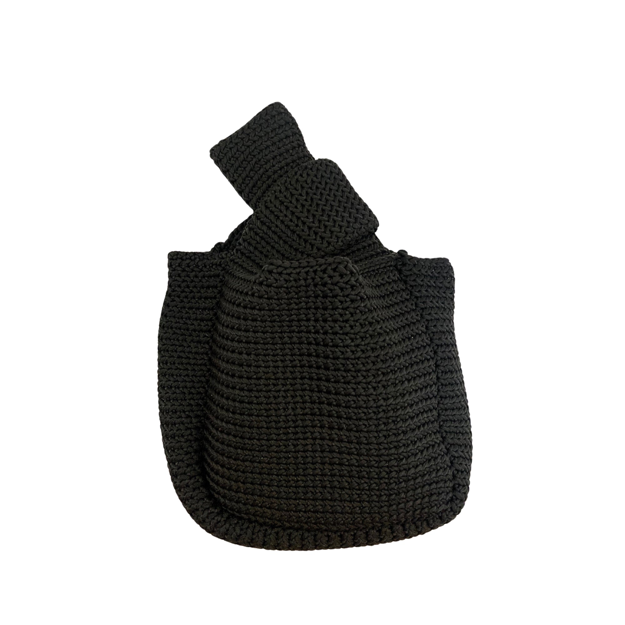 Mackenzie Knit Clutch in Black