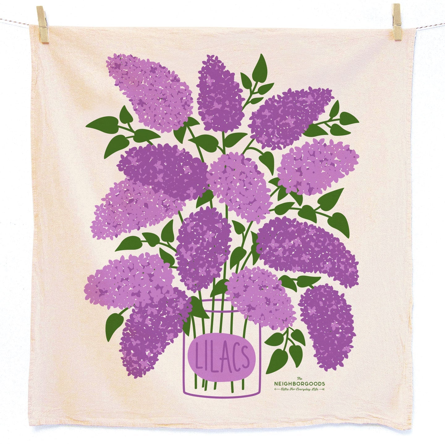Lilacs Dish Towel - Thumbnail 4