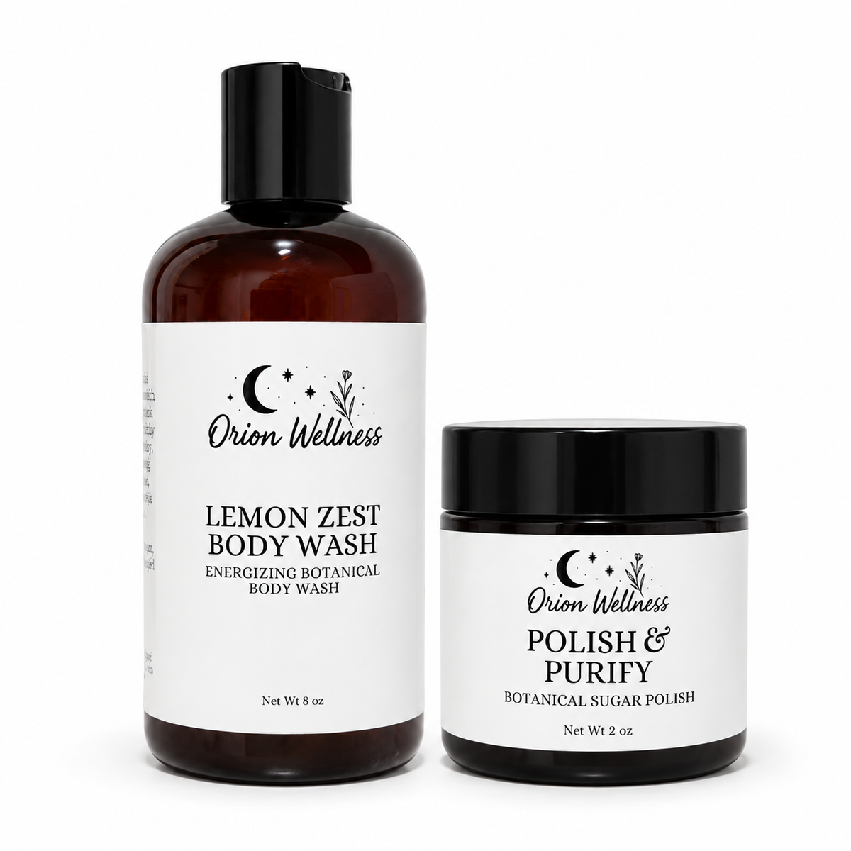 Cleanse + Polish Body Ritual Duo by Orion Wellness on a white background