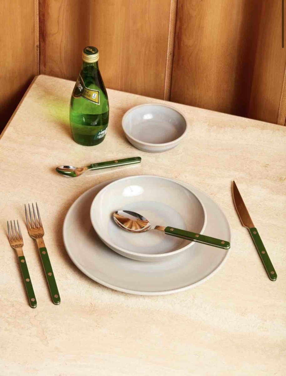 Set Of 10 Pcs French Dopamine Flatware - Bistrot Cutlery Silverware Set ( $3.99 Each ) - Set Of 10 Pcs French Dopamine Flatware-Orange - INSPECIAL HOME