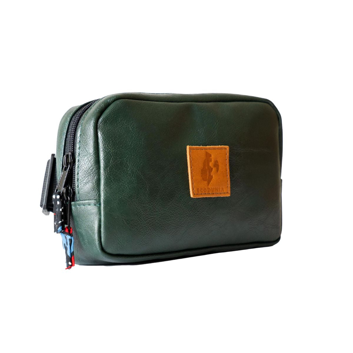 Vegan Leather Crossbody Belt Bag Ecodunia #color_forest-green