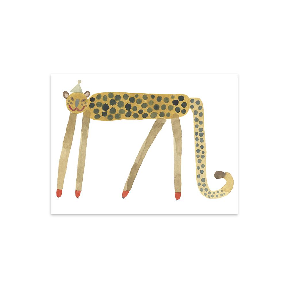 Poster Smiling Leopard Elvis Multi By Oyoy 1