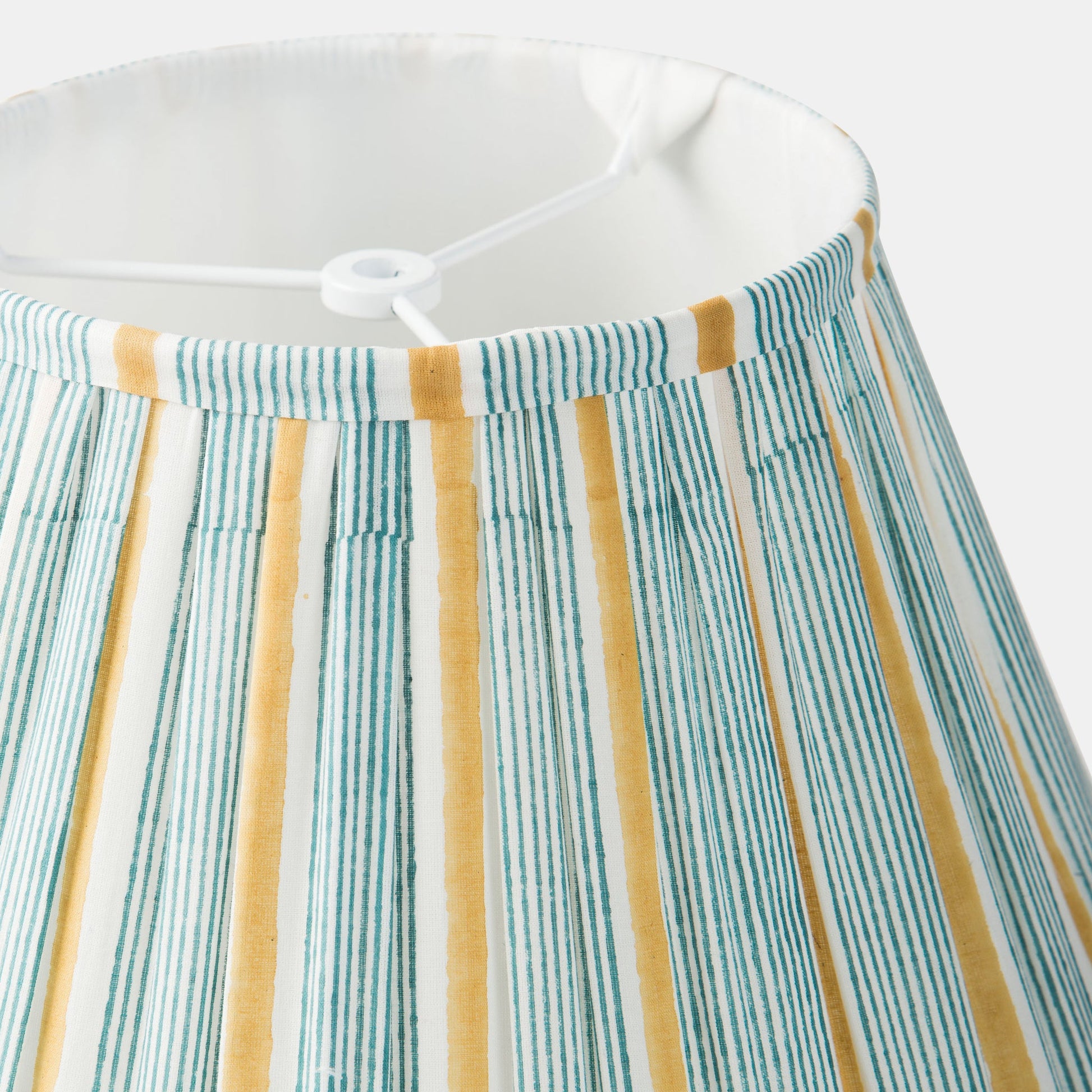 Close-up of striped cotton fabric pattern