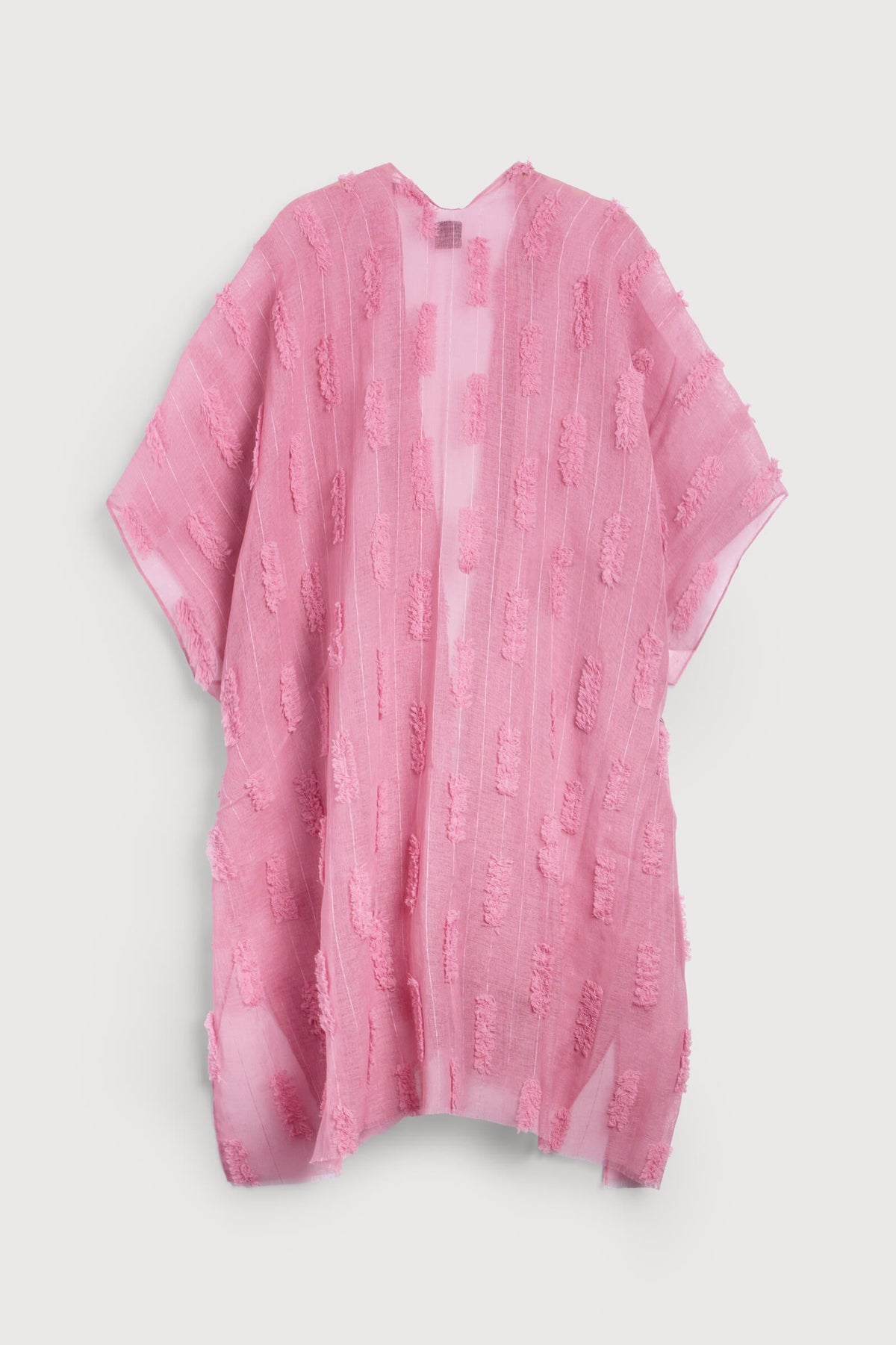 Textured Ruana - Pink
