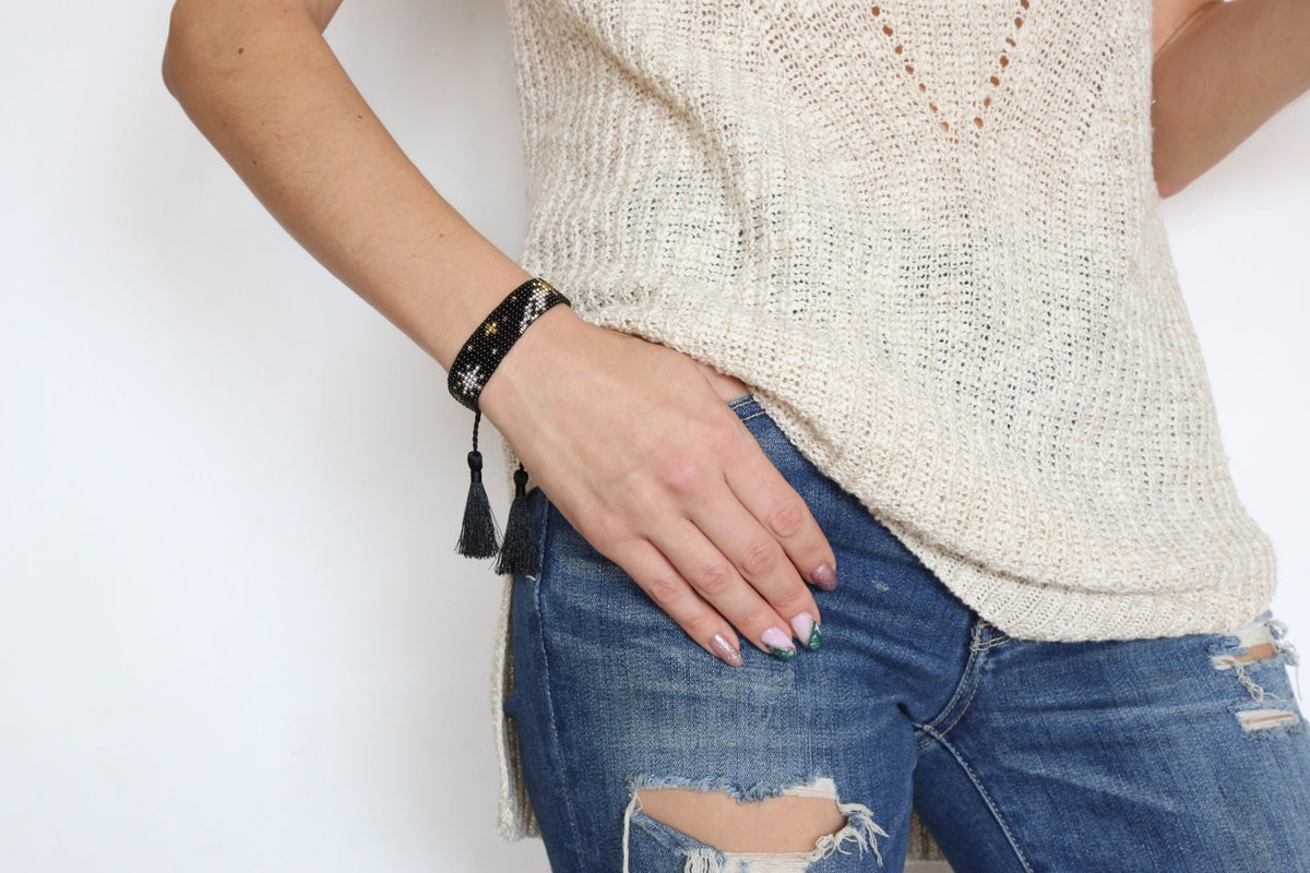 Celestial Cuff Bracelet Handcrafted