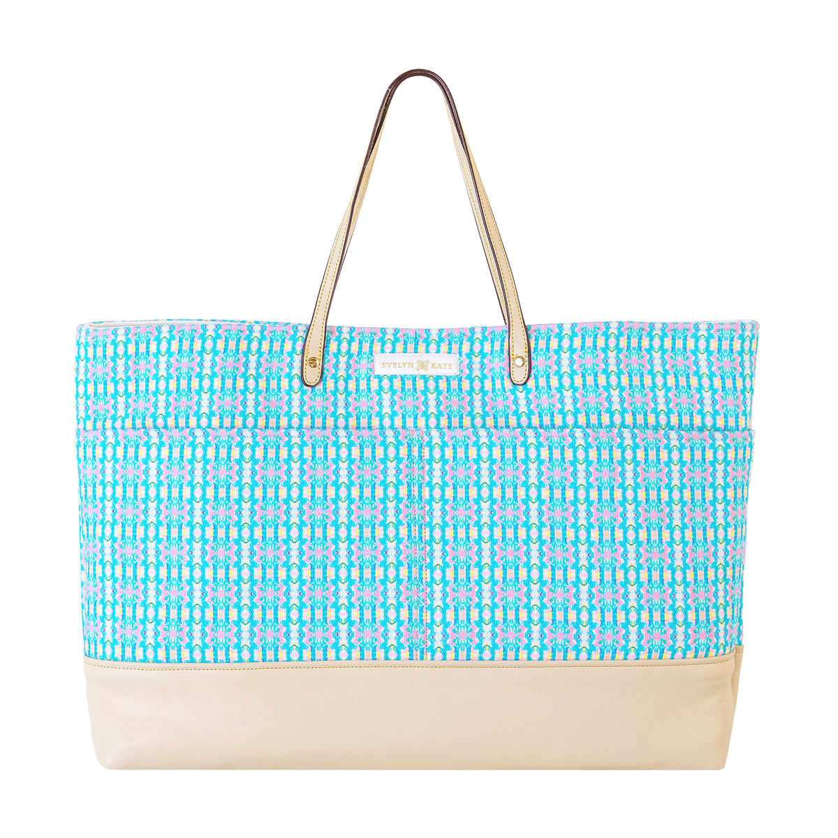 Abaco Original Canvas Tote with Leather Base