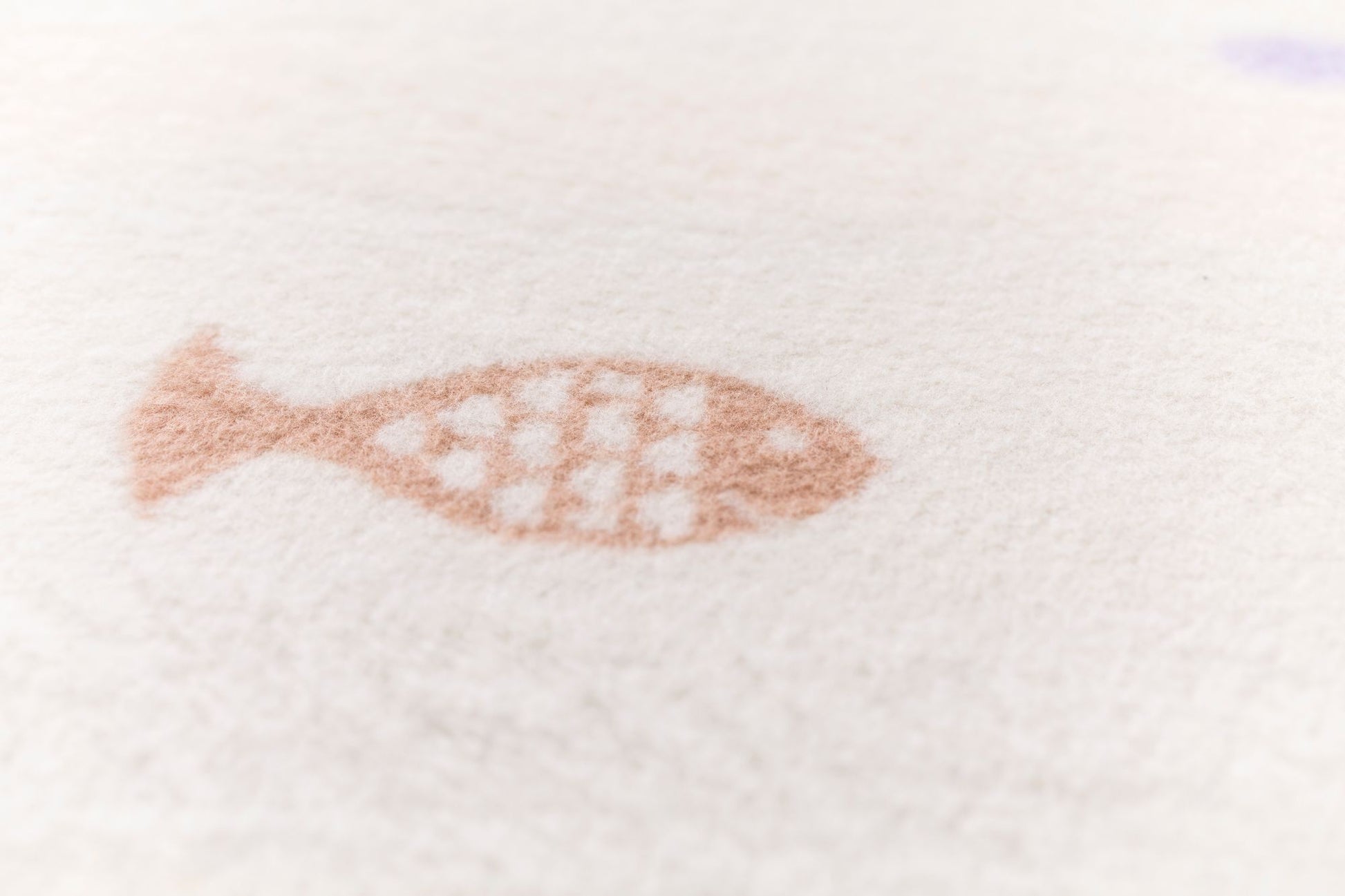 MILA baby blanket "school of fish" in . Blanket made by David Fussenegger , a family-run mill in Austria.