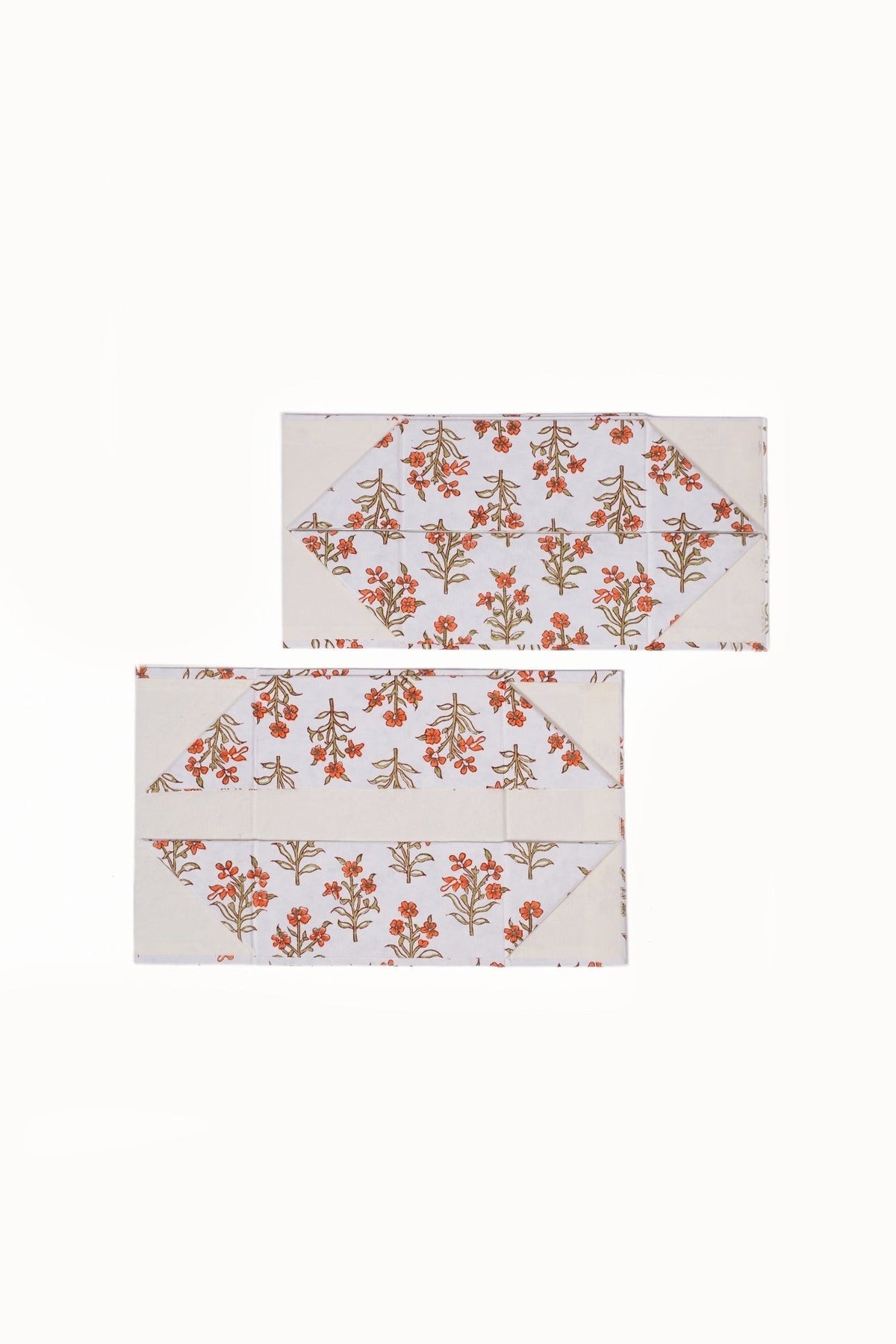 Leela Apricot collapsible box folded view