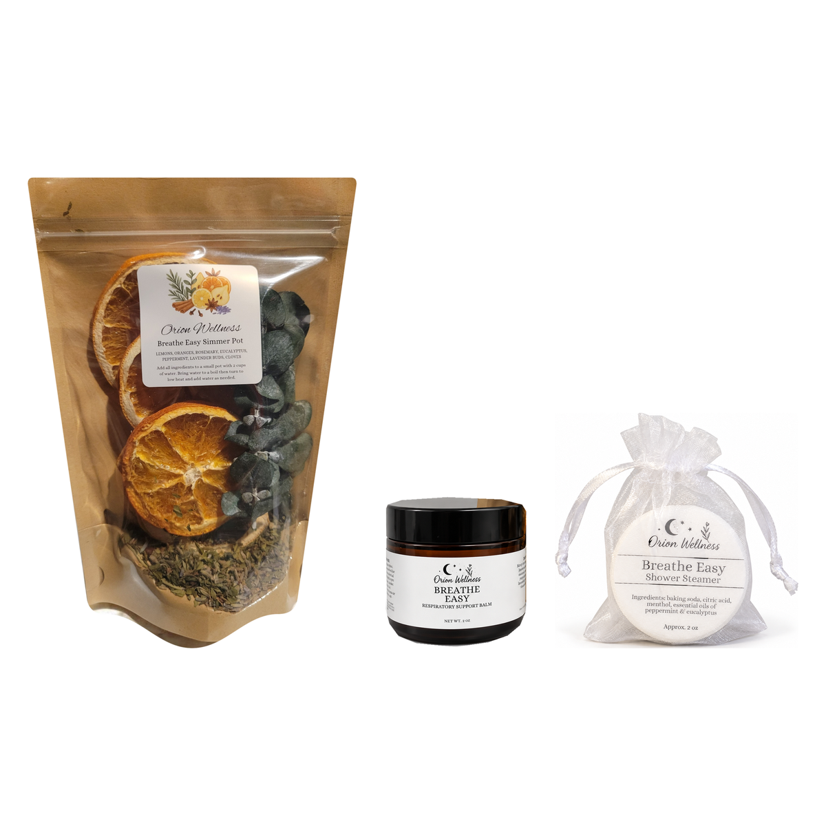 Breathe Easy Mini Ritual complete set with current shower steamer