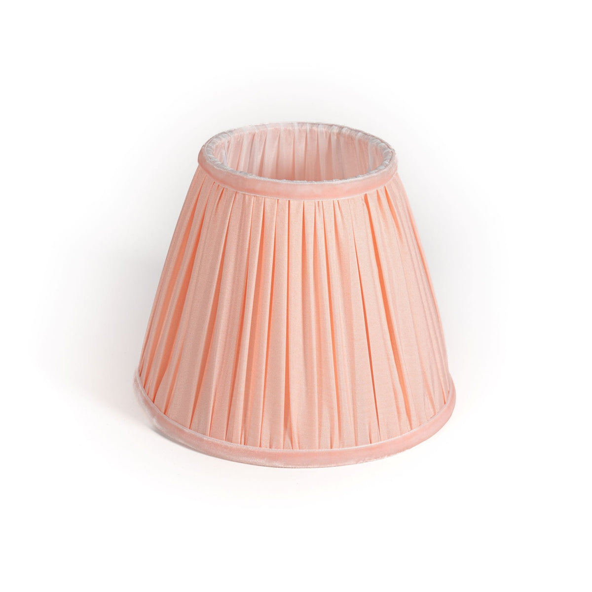 Blush Velvet pink pleated lamp shade