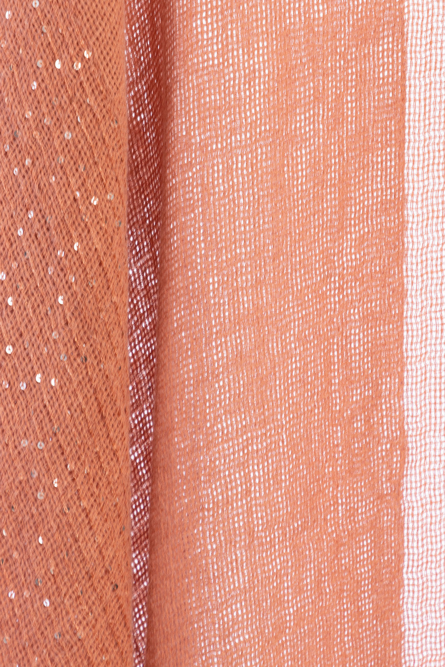 Shimmering Sequin Ruana - Dark Salmon