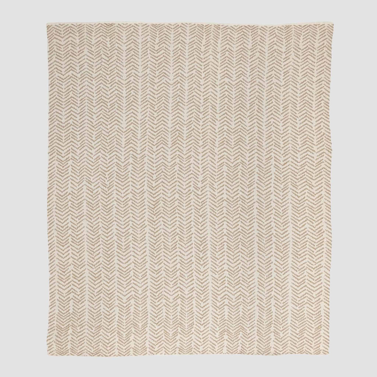 In2Green Eco Throw Cotton Sustainable Knit Warrior Throw Blanket Beige | Cancer Awareness 601570193224 BL01GWB3