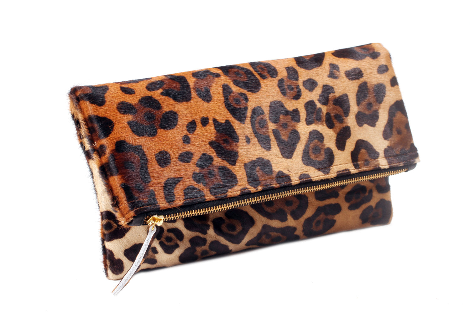 Side view Jaguar Foldover Clutch Purse