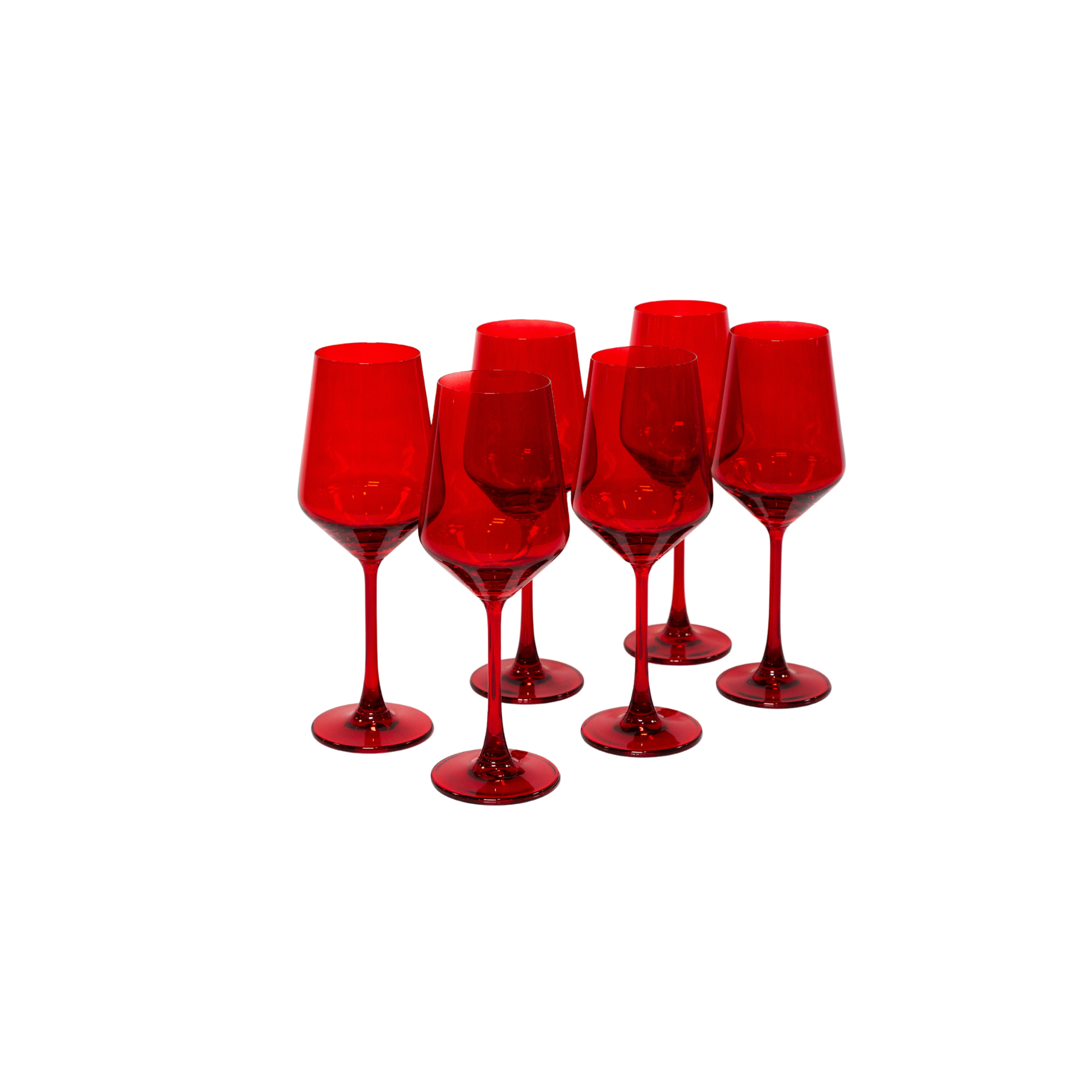 Cherry Red - Colored Wine Glass