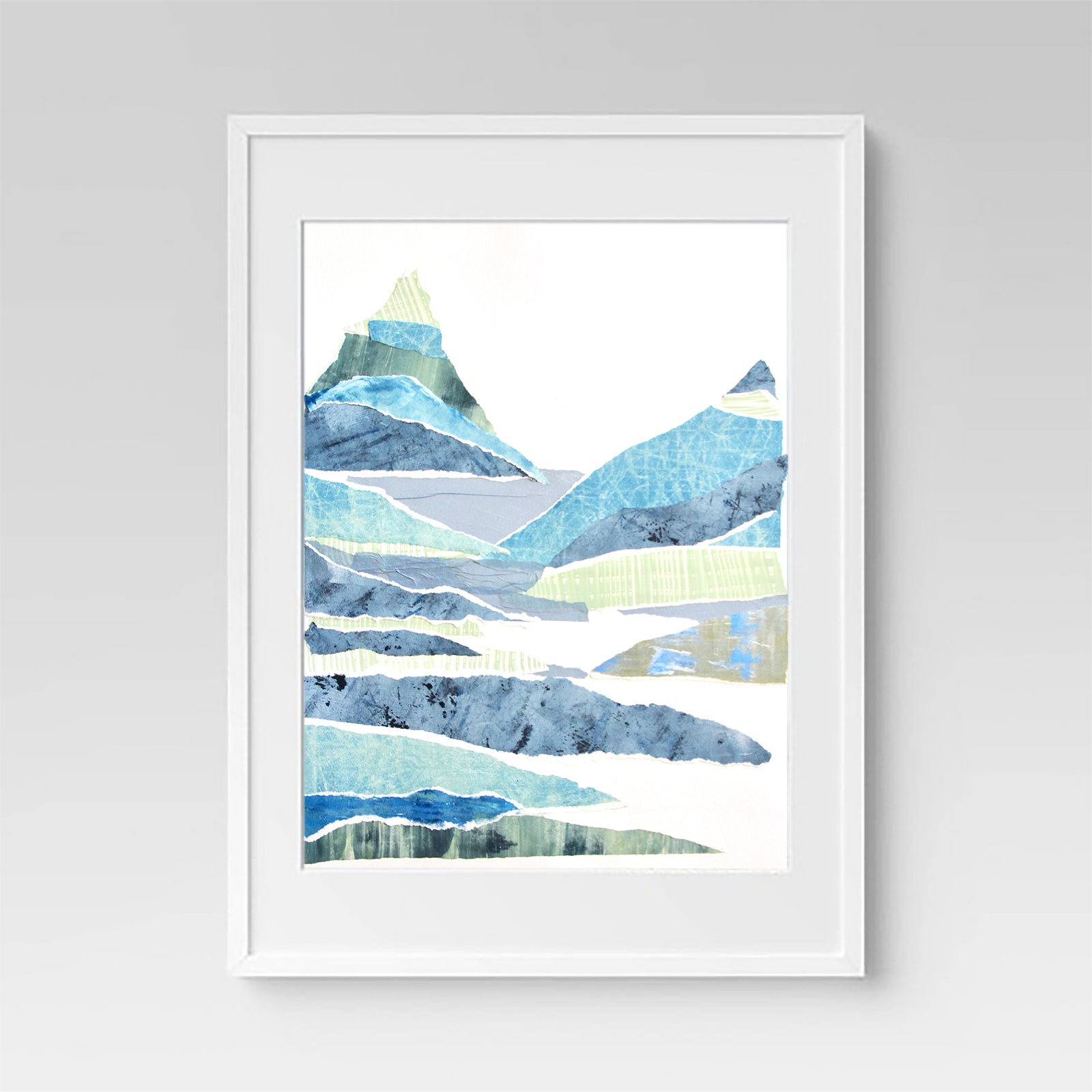 Layered Mountain Large Framed Print