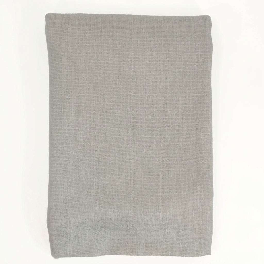 Gray & White reversible handwoven alpaca throw blanket, Kani Collection, made in Ecuador