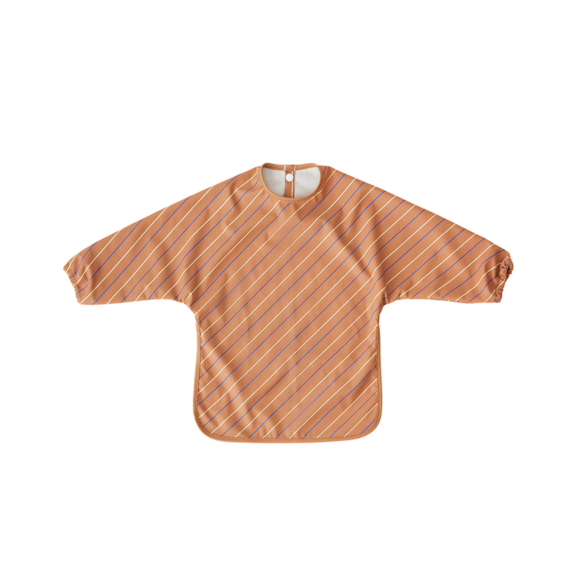 Cape Bib Striped Light Rubber Coral By Oyoy M107209 1